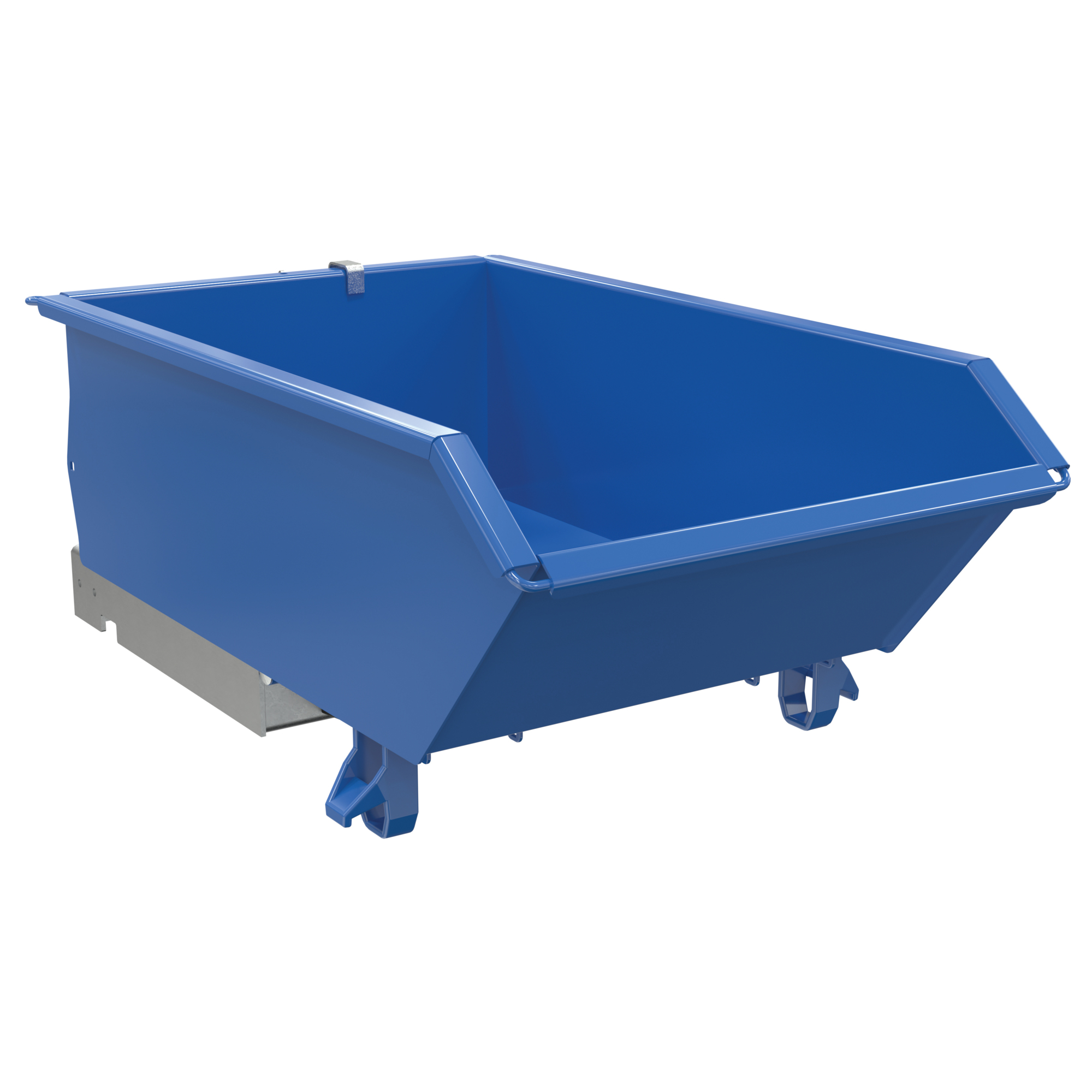Vestil Steel Low Profile Hopper — 1/4 Cu. Yd., 6000-Lb. Capacity, Blue, Model# H-25-HS